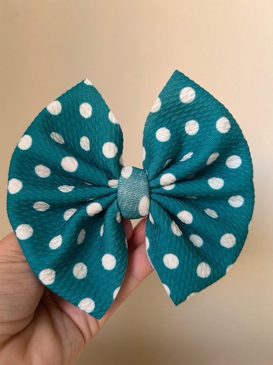 BIG CLIP - DOTS TEAL