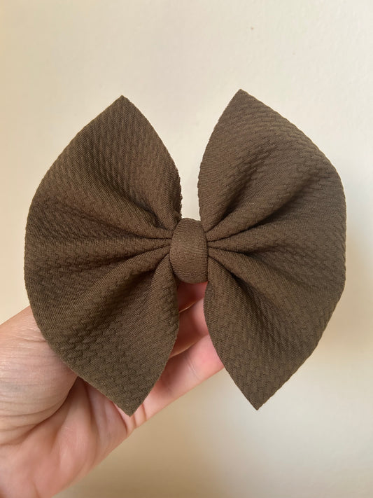 BIG CLIP - SOLID OLIVE/BROWN