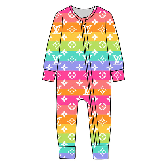 BAMBOO JAMMIES - PRE ORDER - RAINBOW STRIPE BOUJEE