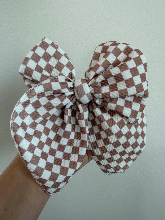 TAN/WHITE CHECKERED SAILOR