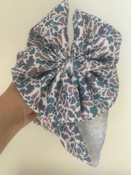 BABY MESSY BOW - CAMO