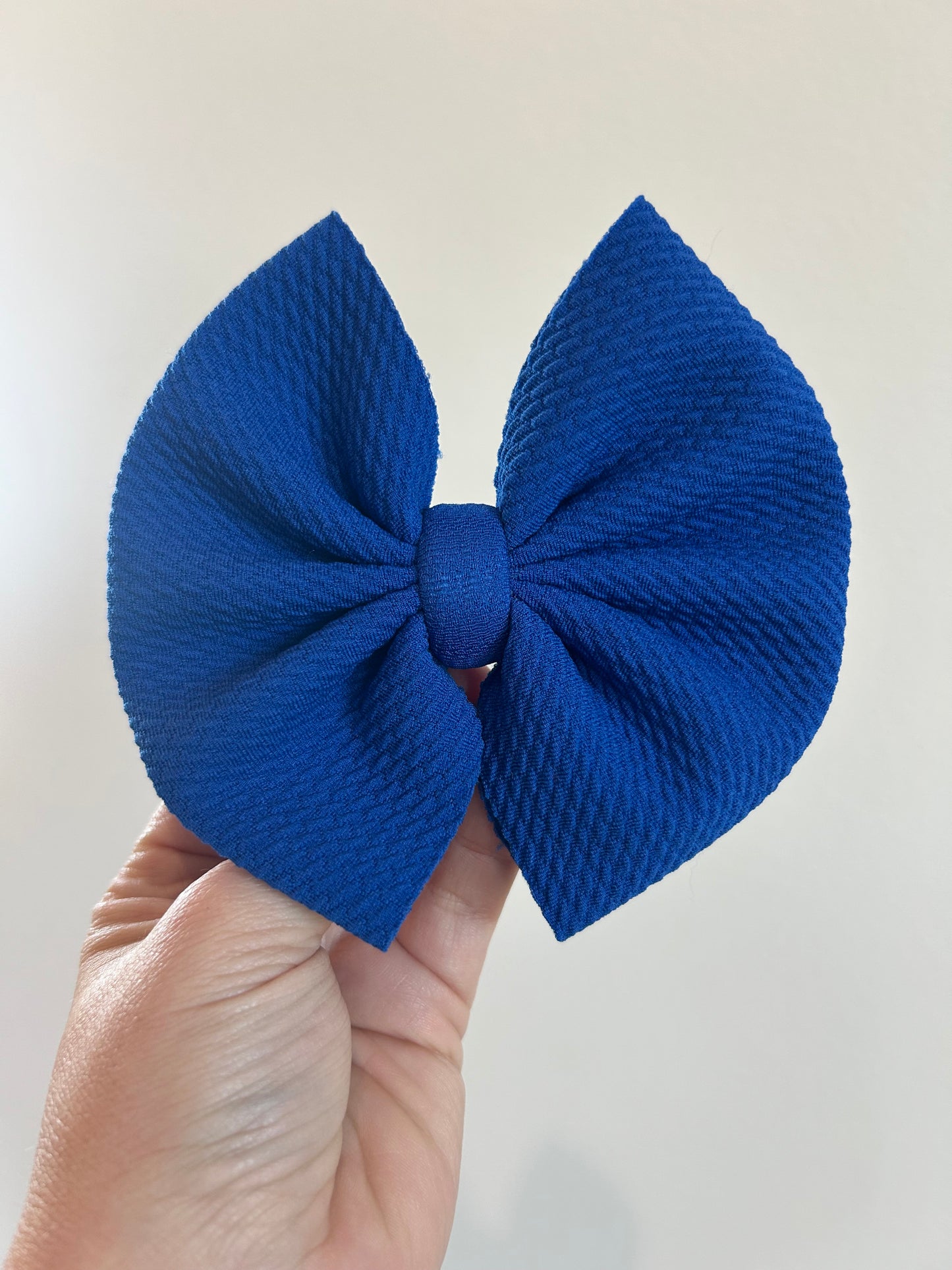 BIG CLIP BOW - ROYAL BLUE SOLID