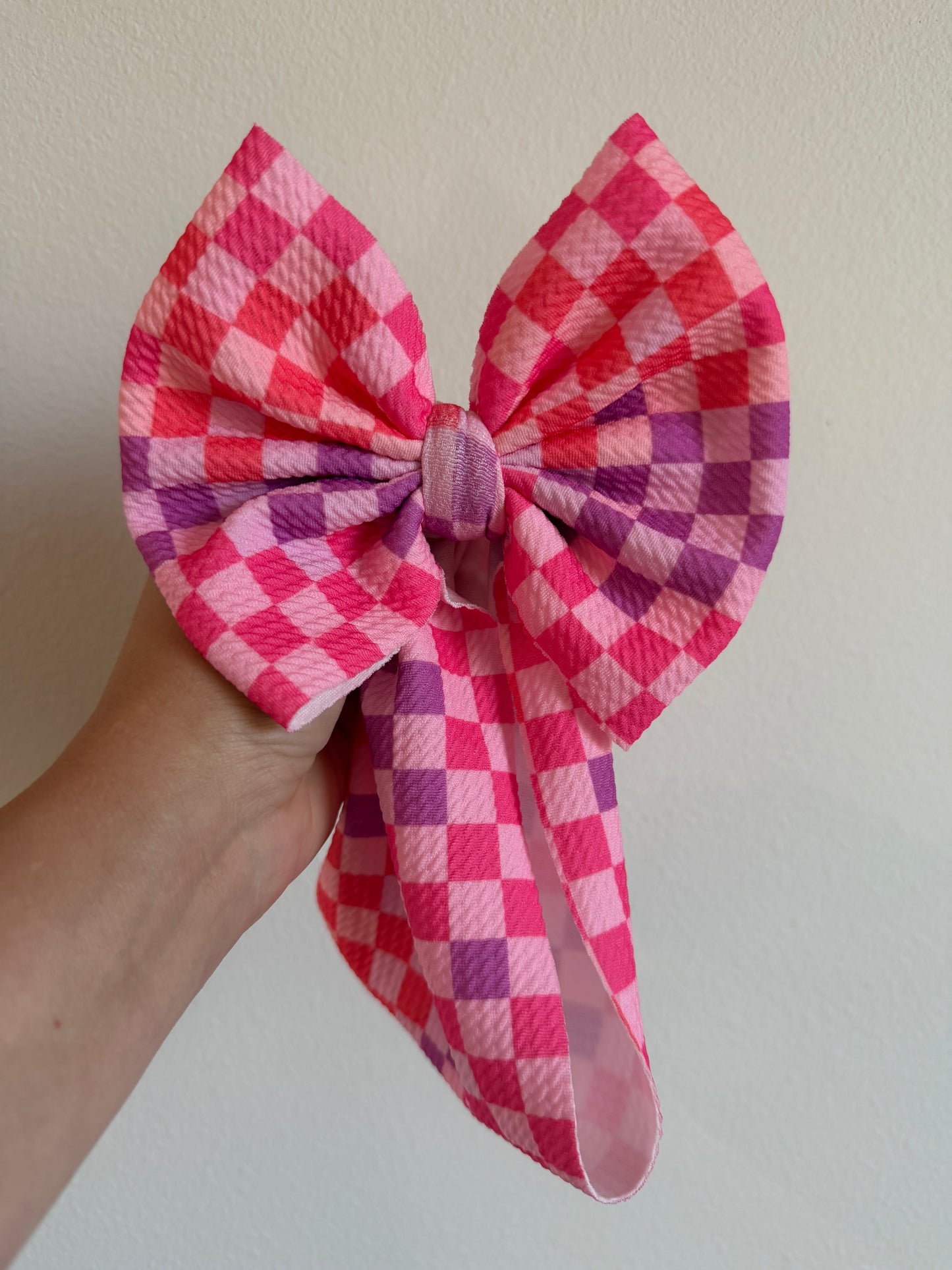 BABY REGULAR- PINK, CORAL, PURPLE CHECKERED