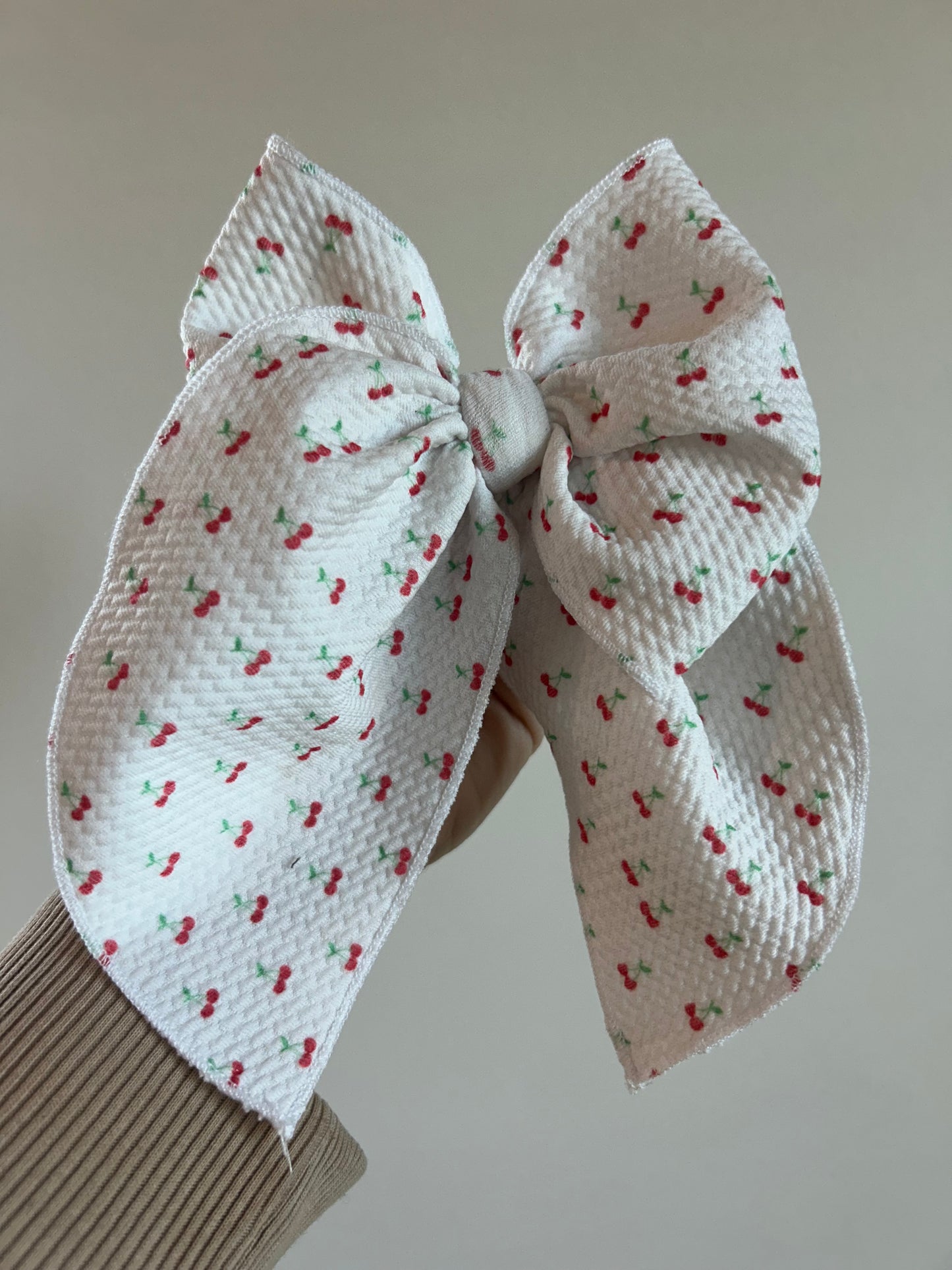 SAILOR BOW - READY TO SHIP - TINY CHERRIES