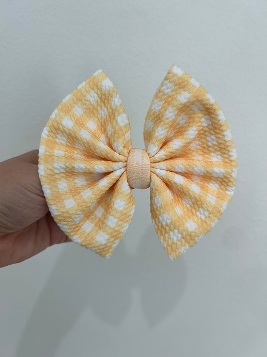 BIG CLIP - YELLOW GINGHAM