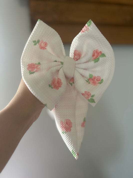 BOW -STRIPE ROSES
