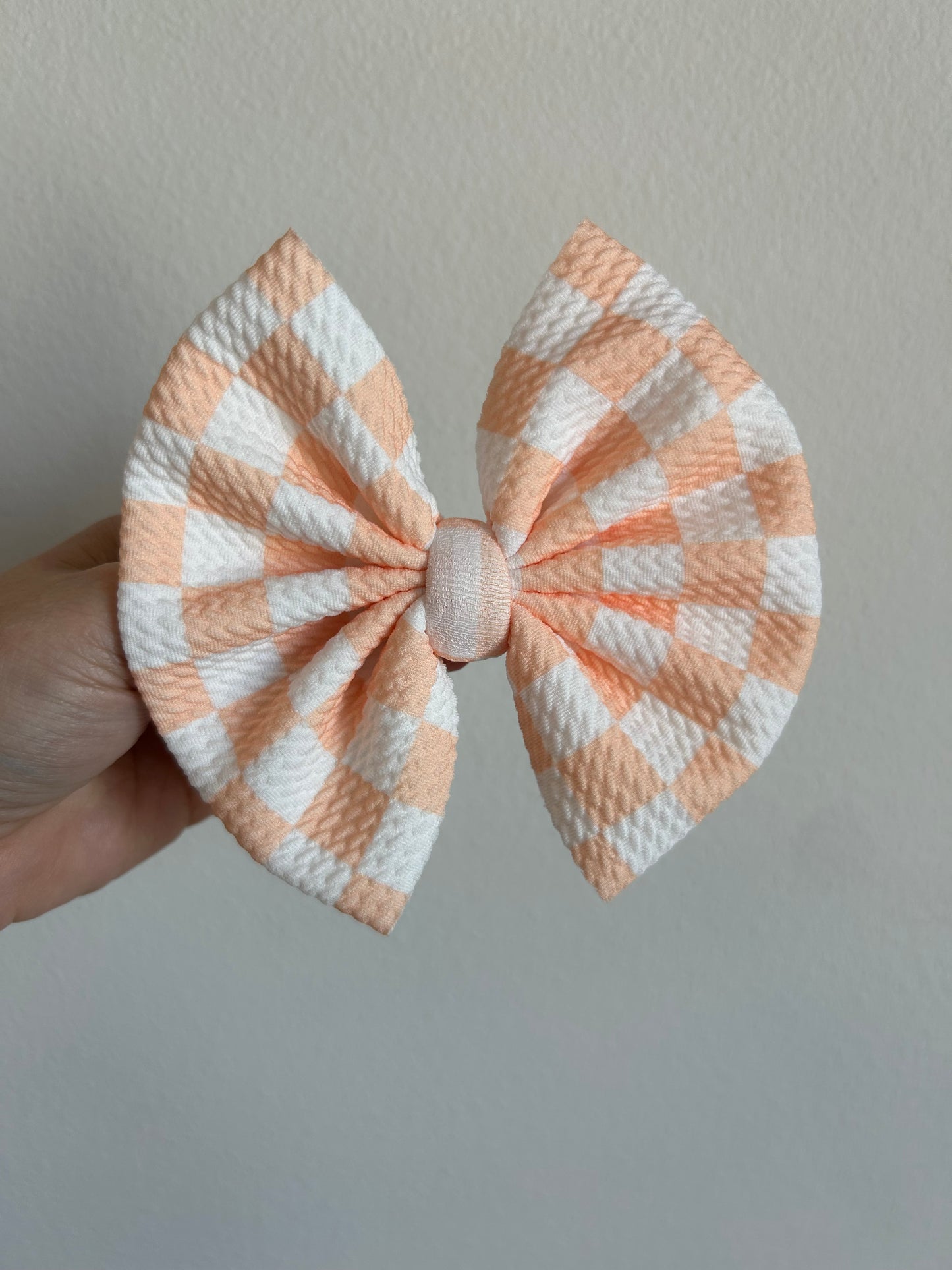 BIG CLIP - SPRING CHECKERED - ORANGE