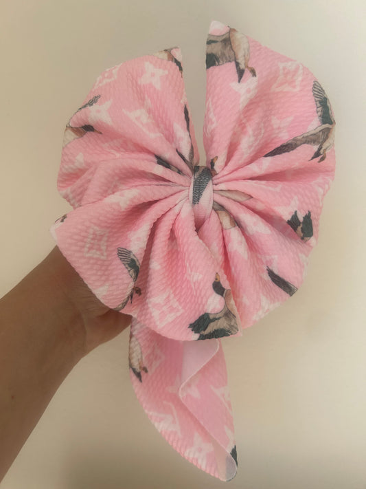 BABY MESSY BOW - BOUJEE DUCK PINK