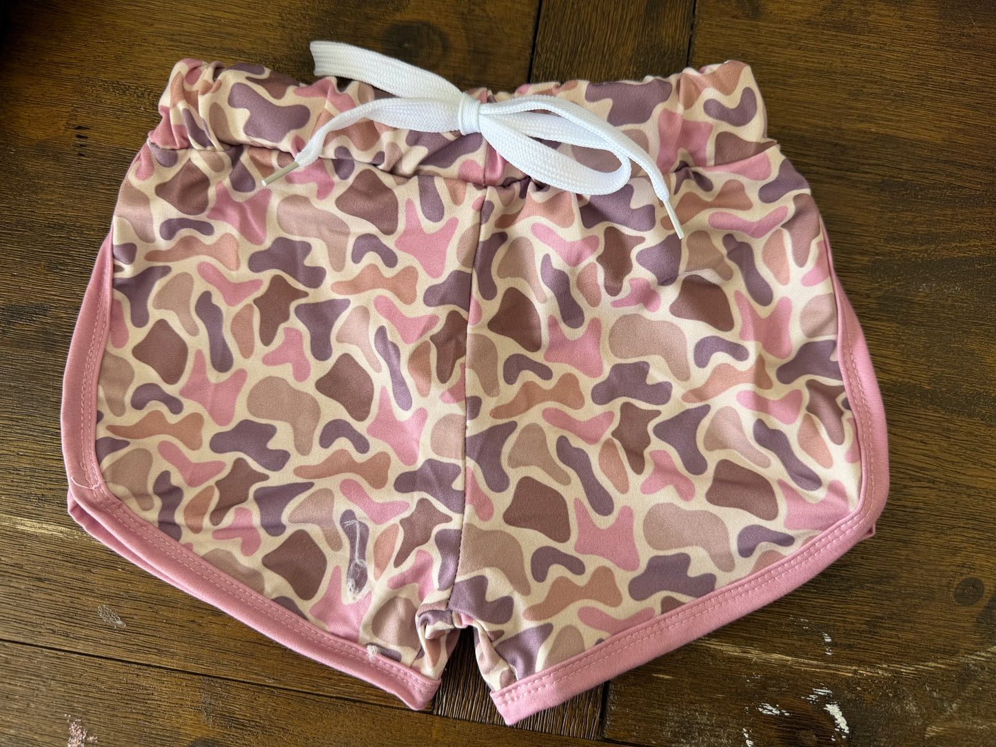 READY TO SHIP SHORTS - PINK CAMO