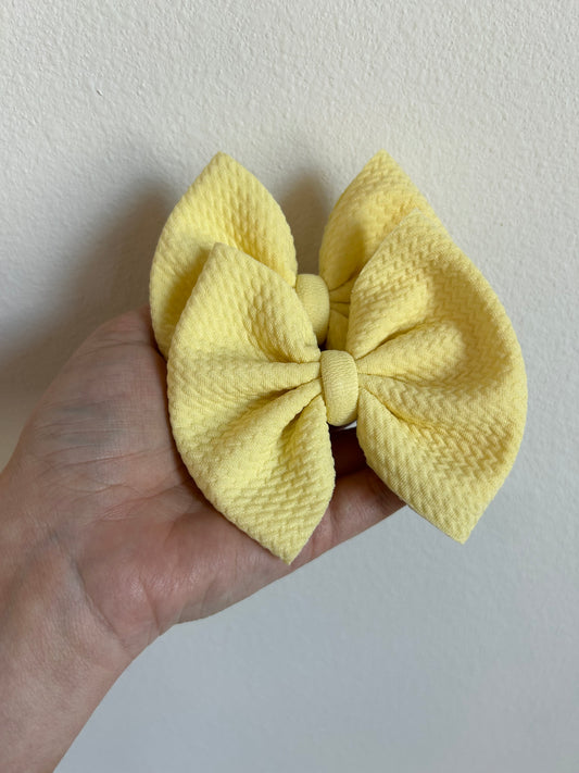 PIGGIE CLIPS - SPRING SOLID - YELLOW