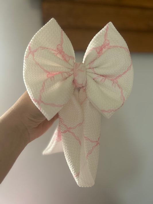 BOW -BABY PINK RIBBON BOWS