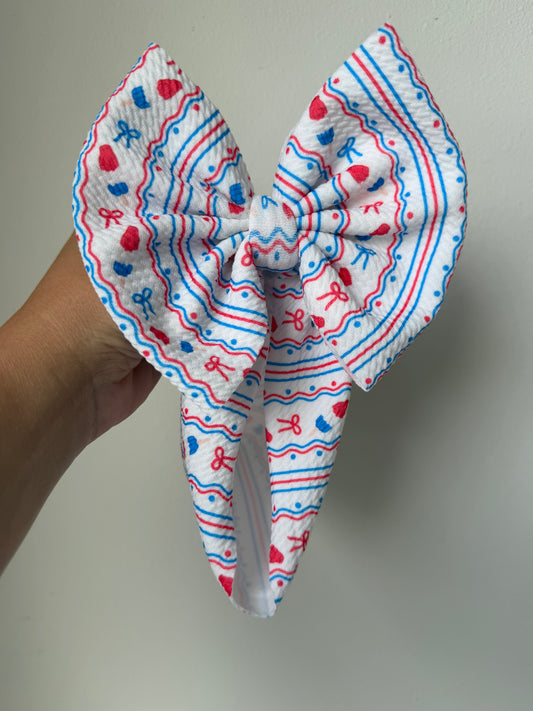BABY REGULAR BOW - 4TH OF JULY - BOMB POP