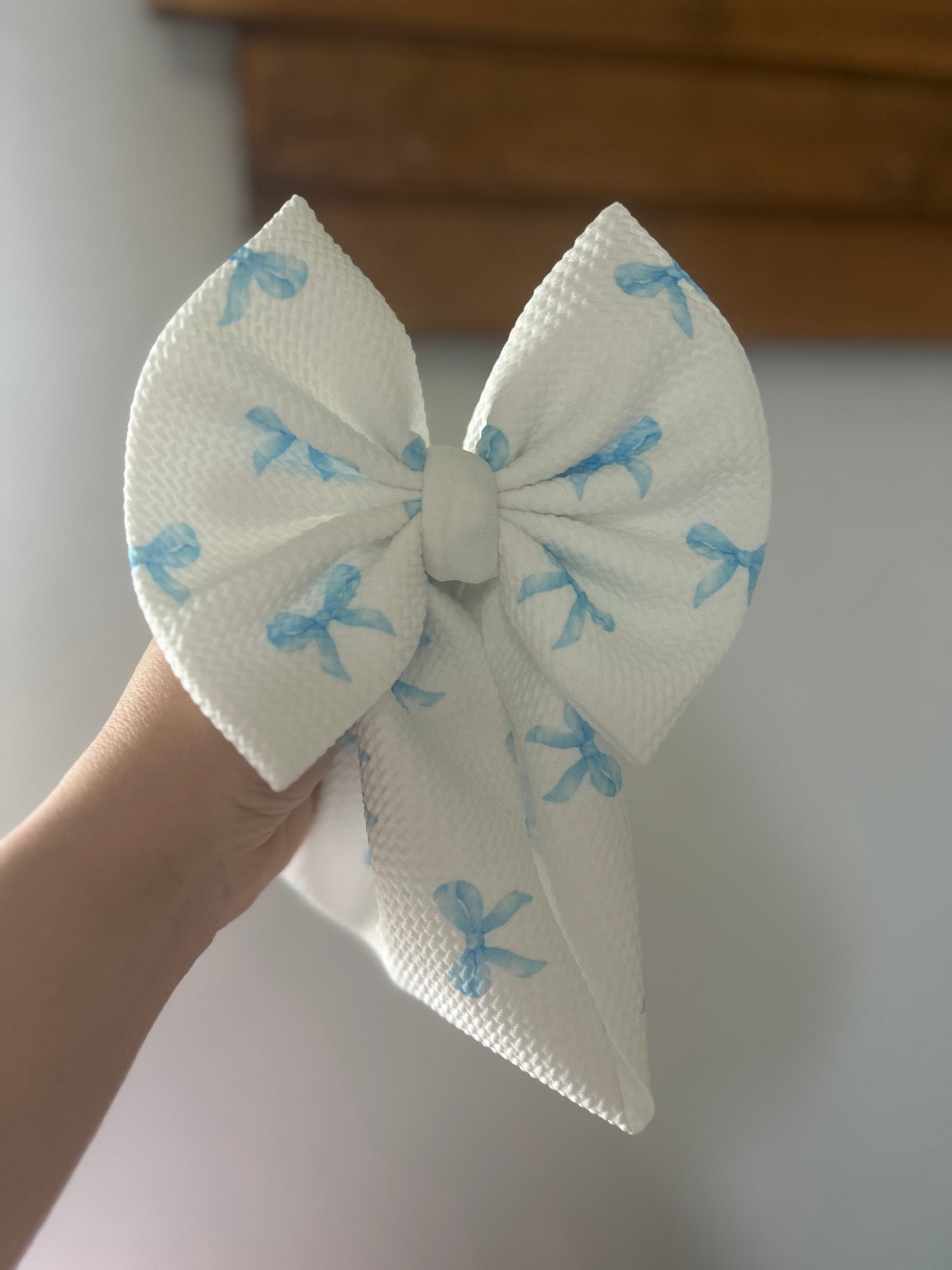 BOW -BABY BLUE RIBBON BOWS
