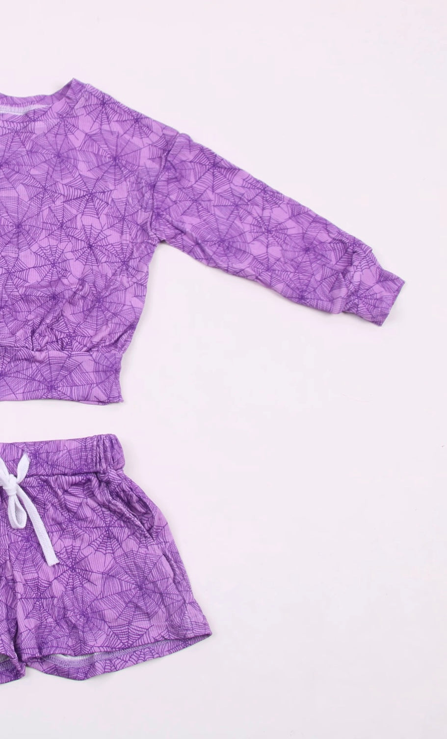 HALLOWEEN LOUNGE SET - PURPLE WEBS