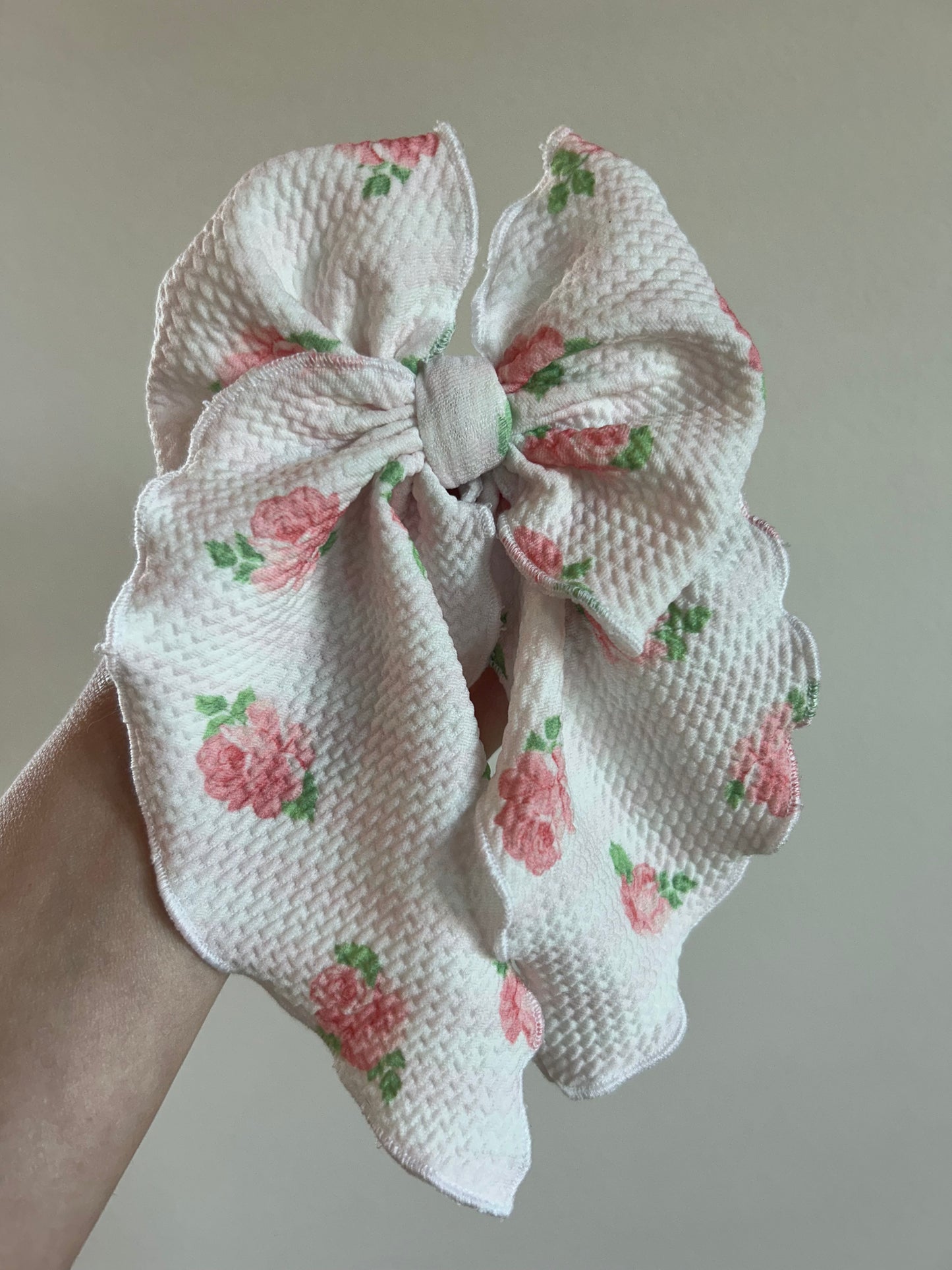 SAILOR BOW - READY TO SHIP - PINK ROSES