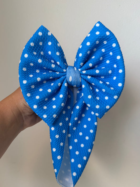 BABY REGULAR BOW- NEW ROYAL DOT
