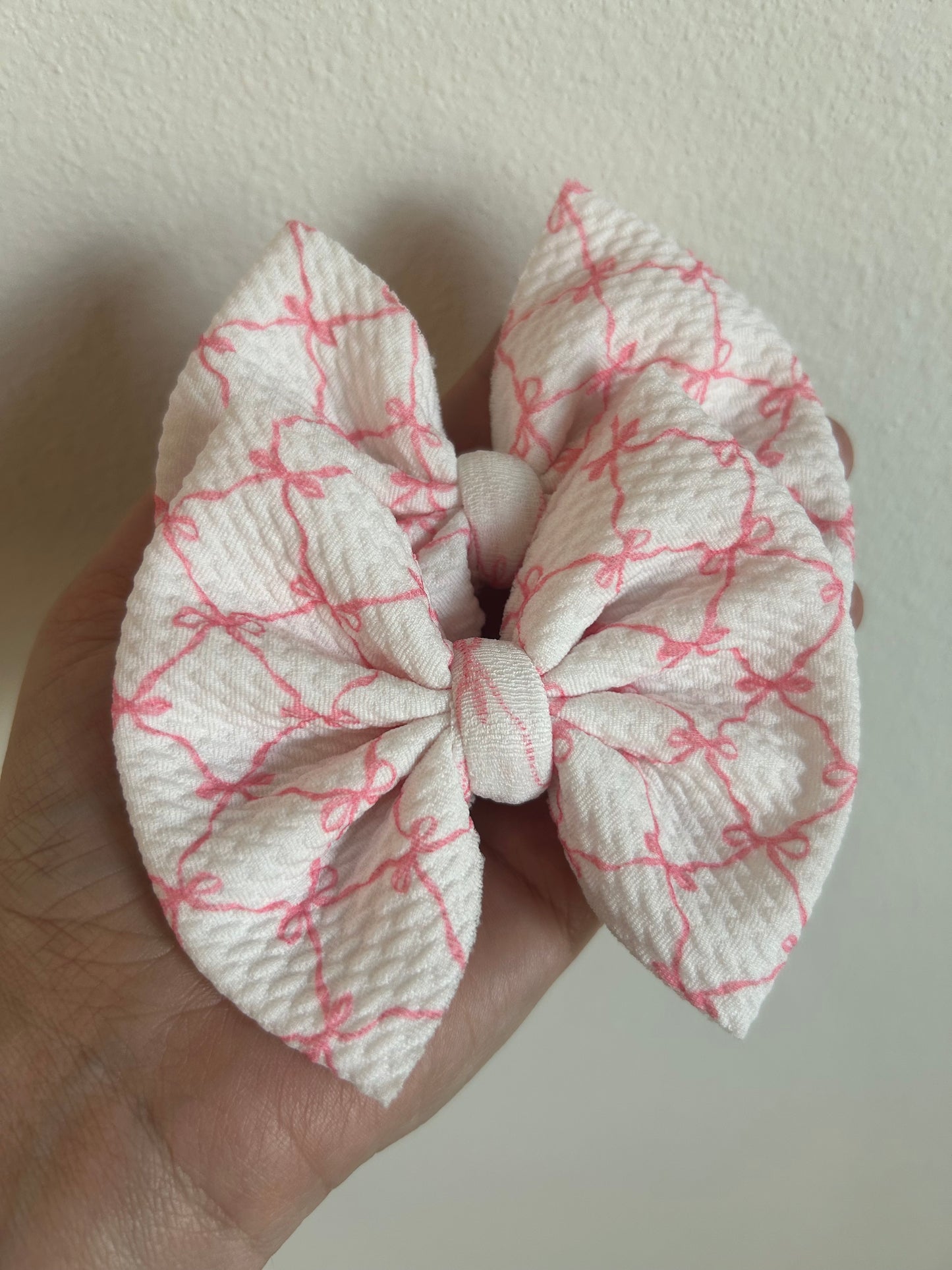 PIGGIE CLIPS - PINK BOWS - THREAD MAMA