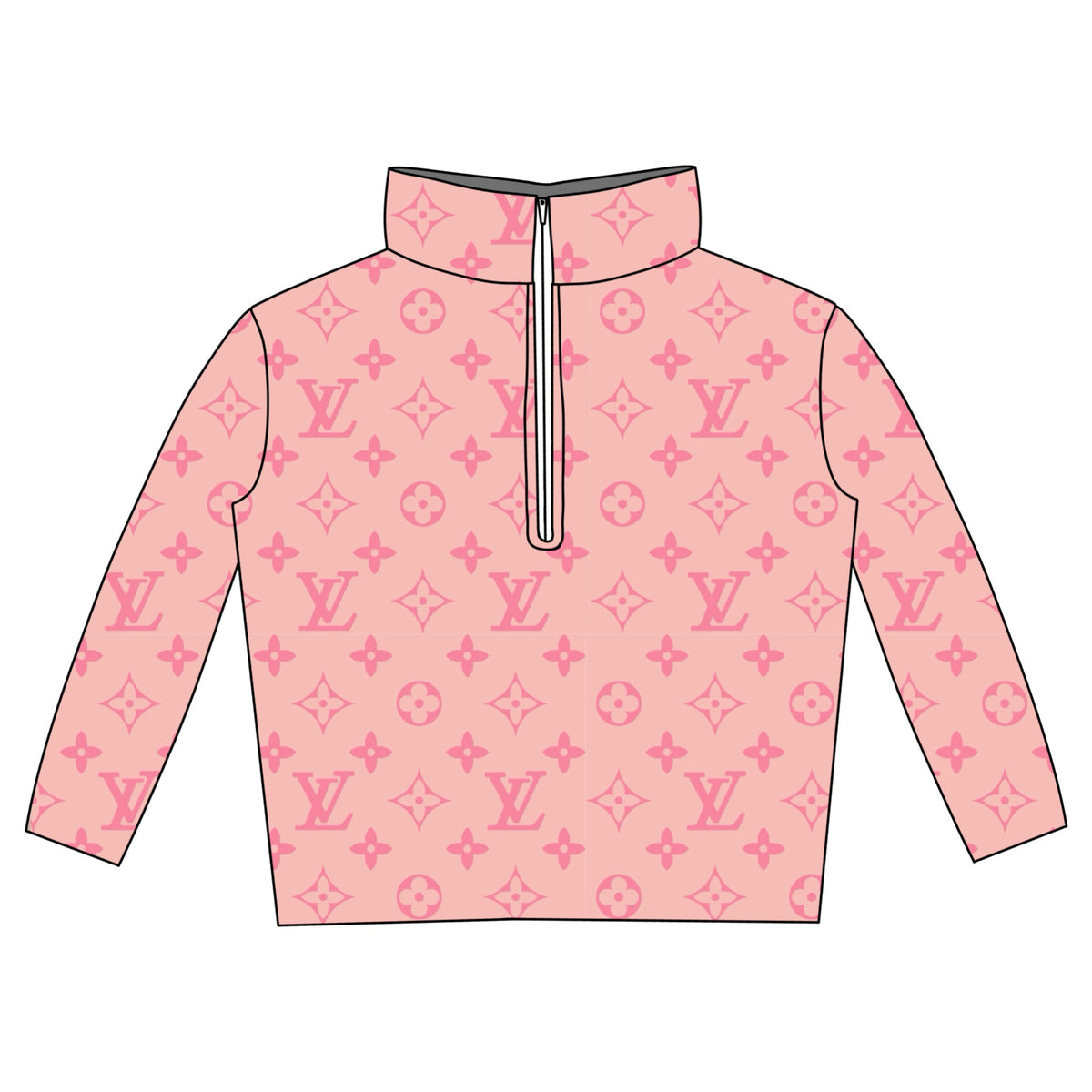 FLEECE PULLOVER PRE ORDER - BOUJEE PINK