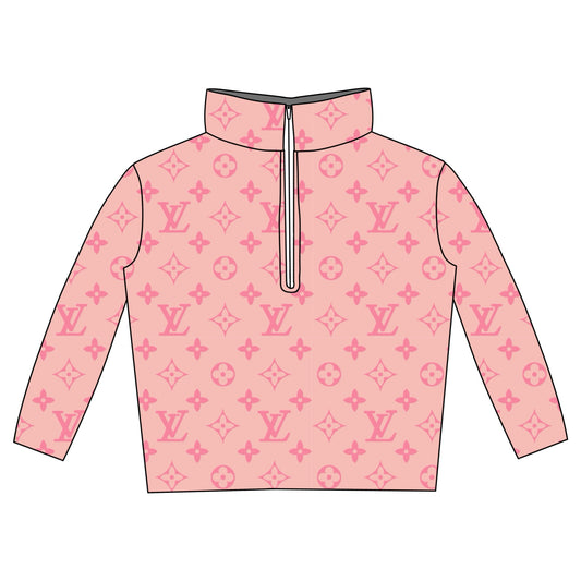 FLEECE PULLOVER PRE ORDER - BOUJEE PINK