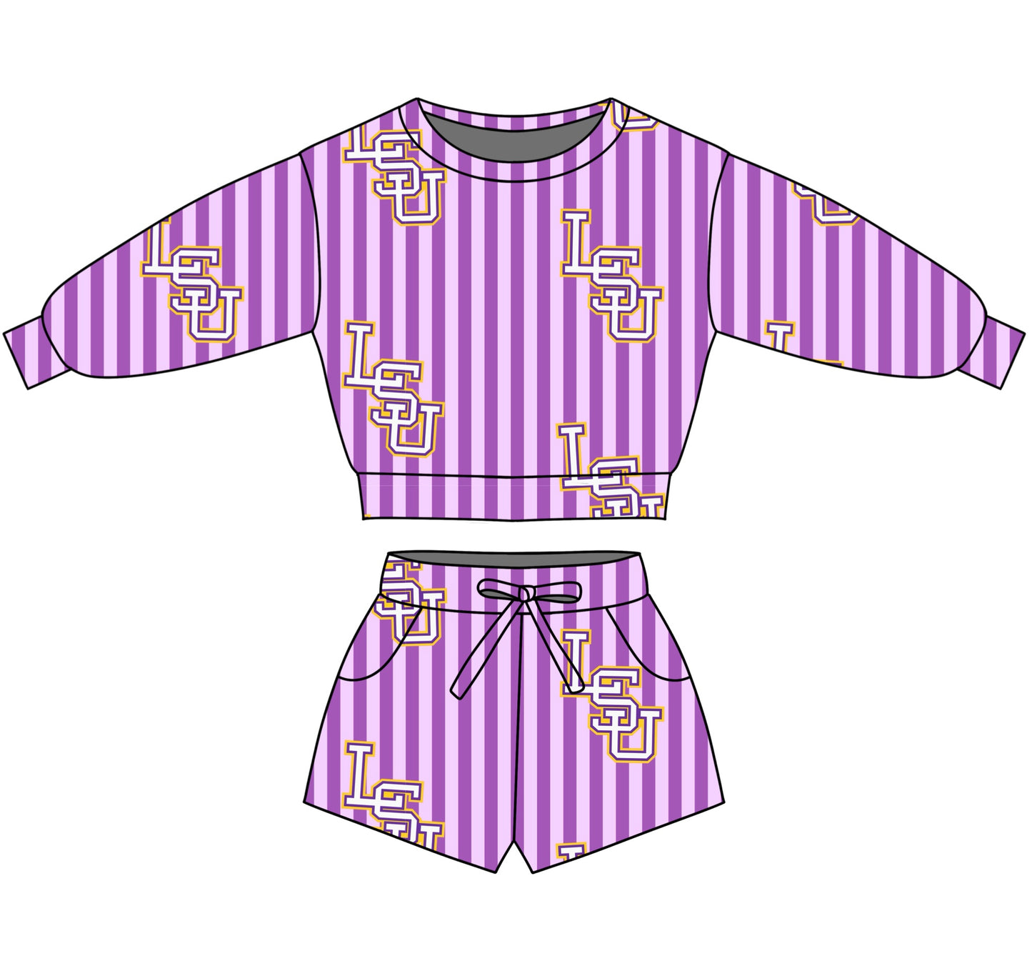 GAME DAY LOUNGE SET - PRE ORDER - LSU