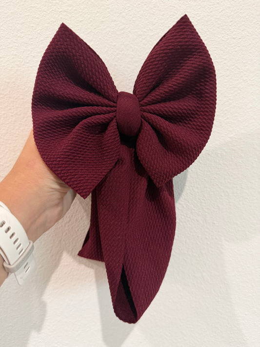 BOW - SOLID MAROON