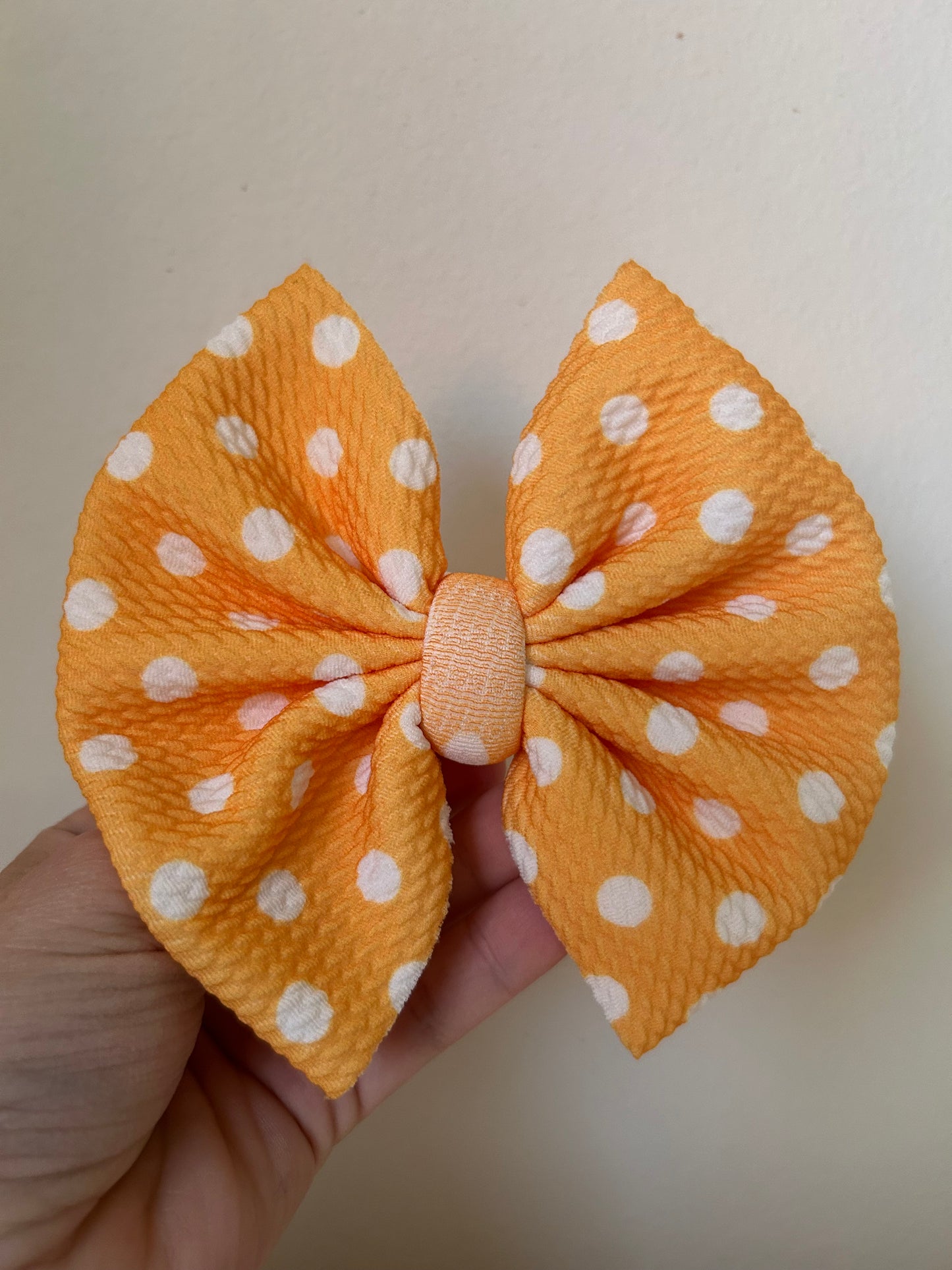 BIG CLIP - DOTS YELLOW