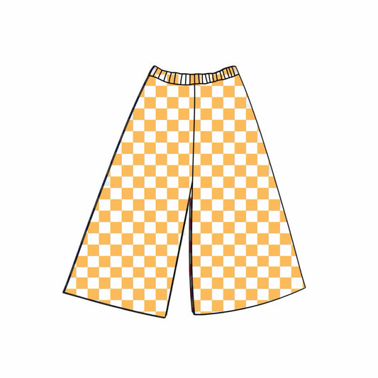 CHECKERED LOUNGE PANT - YELLOW