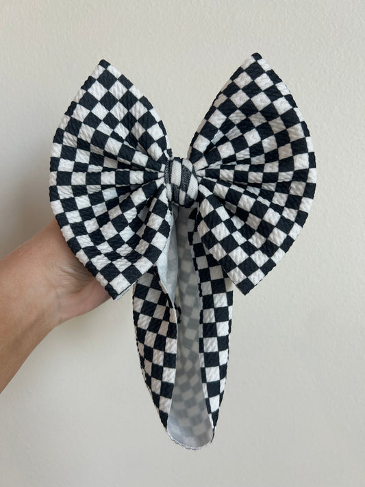 BABY REGULAR - BLACK/WHITE CHECKERED