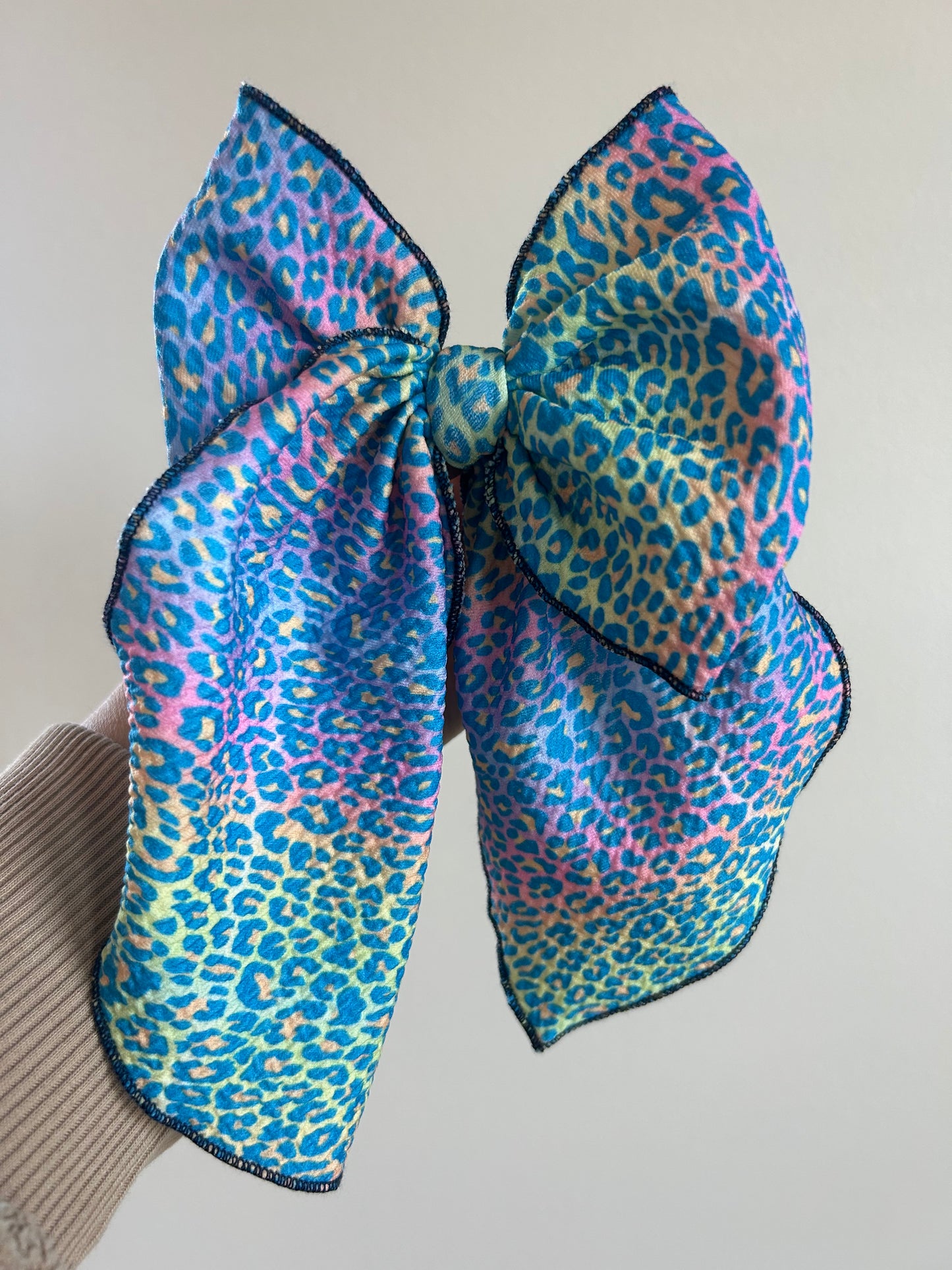 SAILOR BOW - READY TO SHIP - NEON CHEETAH