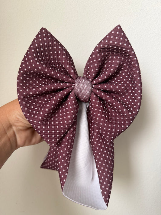 BABY REGULAR- DITZY DOT - MAROON