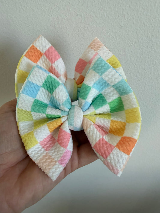 PIGGIE CLIPS - SUMMER CHECKERED