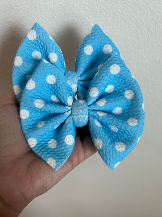 PIGGIE CLIPS - DOTS LIGHT BLUE