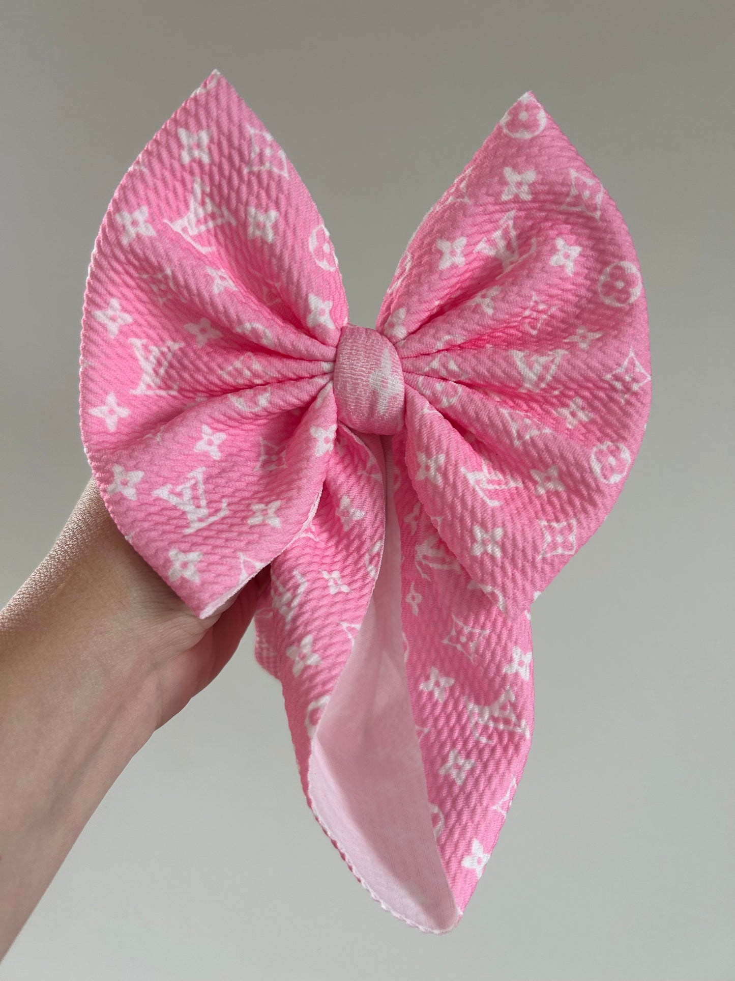 READY TO SHIP - BABY REGULAR BOW WRAP - BOUJEE PINK