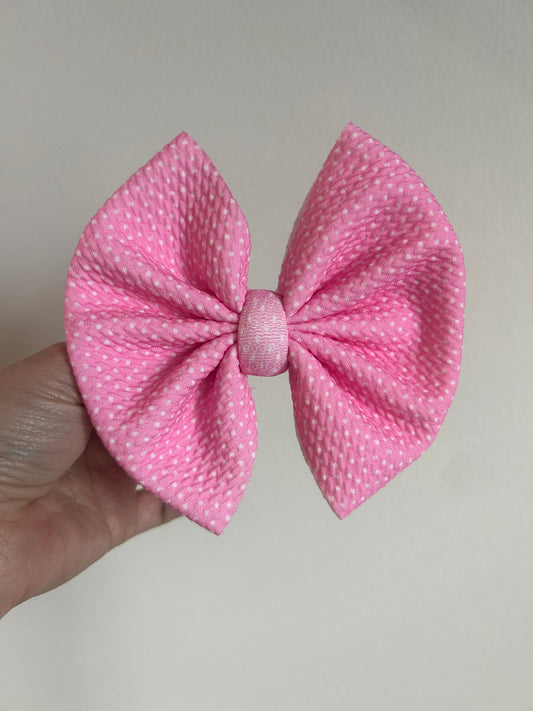 BIG CLIP - PINK DITZY DOT
