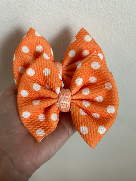 PIGGIE CLIPS - DOTS ORANGE