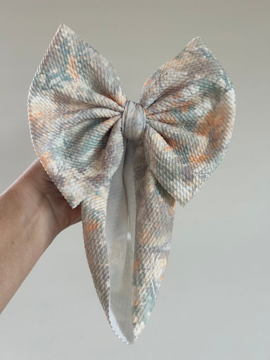READY TO SHIP - BABY REGULAR BOW WRAP - REAL CAMO