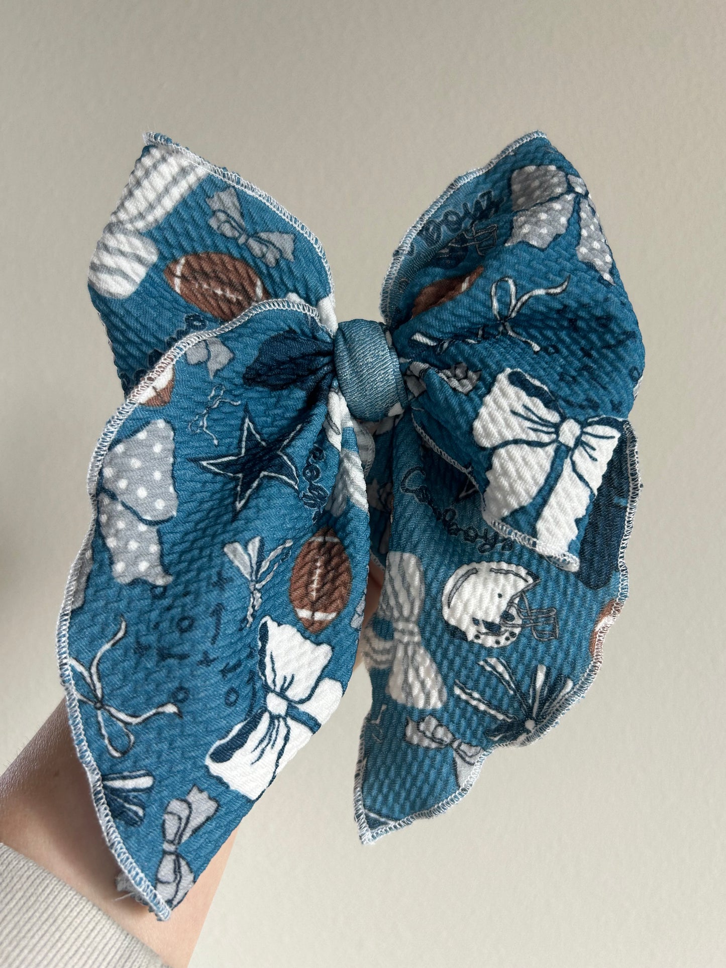 SAILOR BOW - READY TO SHIP - COWBOYS BOWS