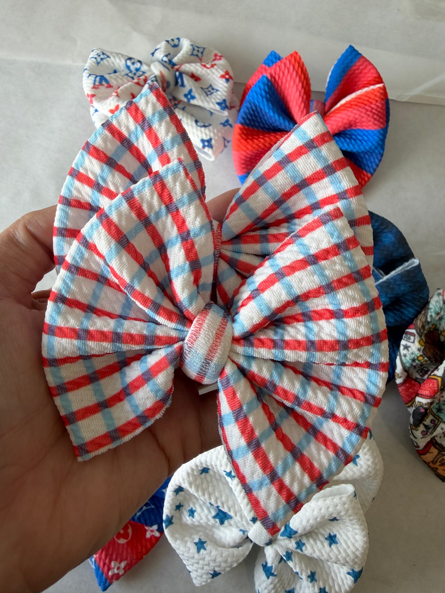 4TH OF JULY PIGGIES - RWB GRID