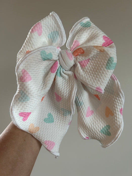 SAILOR BOW - READY TO SHIP - PASTEL HEARTS