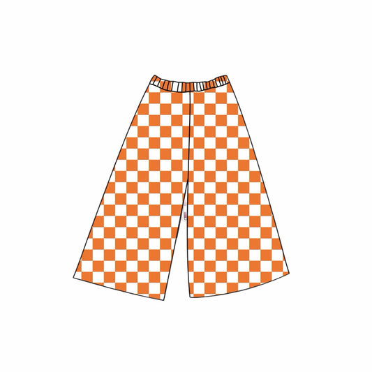 CHECKERED LOUNGE PANT -ORANGE