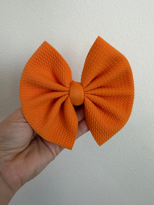 BIG CLIP BOW - SOLID MELON