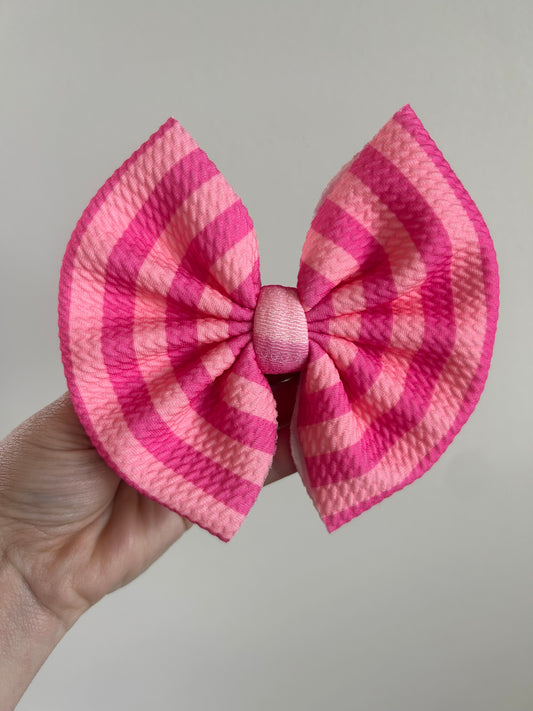 BIG CLIP - PINK STRIPE