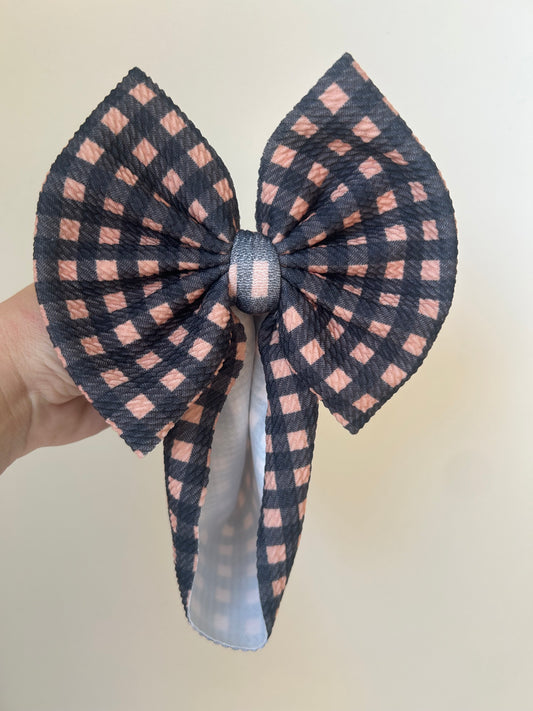 BABY REGULAR - BROWN/BLACK GINGHAM