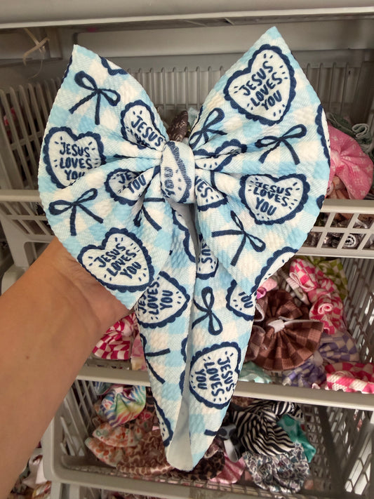 BABY REGULAR -JESUS LOVES YOU - BLUE