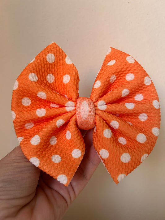 BIG CLIP - DOTS ORANGE