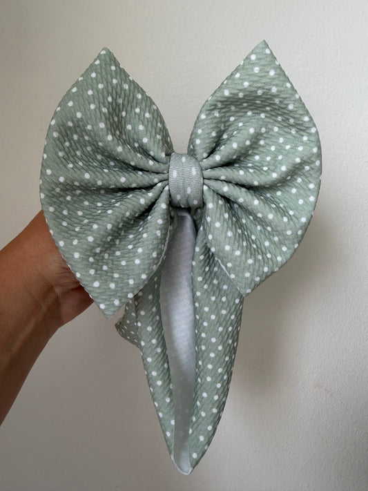 BABY REGULAR -SAGE DITZY DOTS