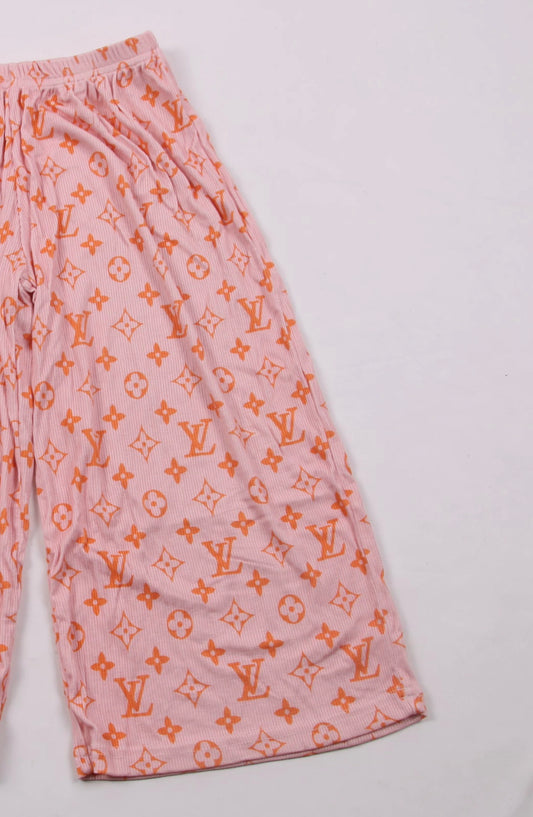 LOUNGE PANTS - PINK/ORANGE BOUJEE