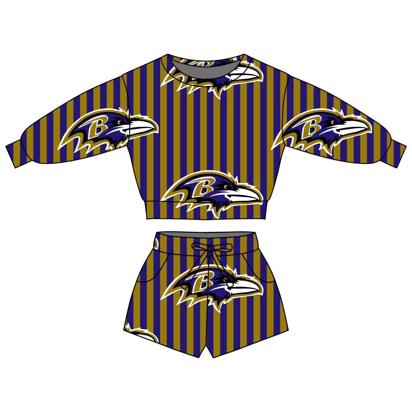 PRE ORDER - N F L LOUNGE SET - RAVENS