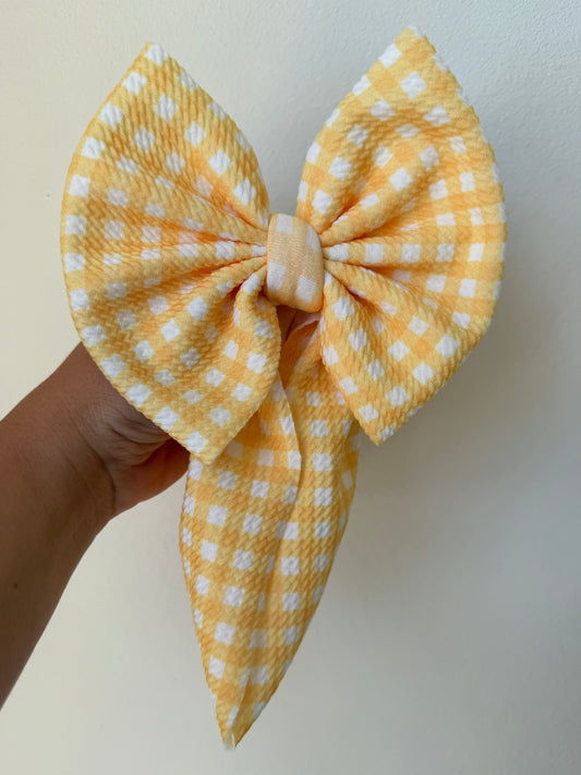 BABY REGULAR - YELLOW GINGHAM