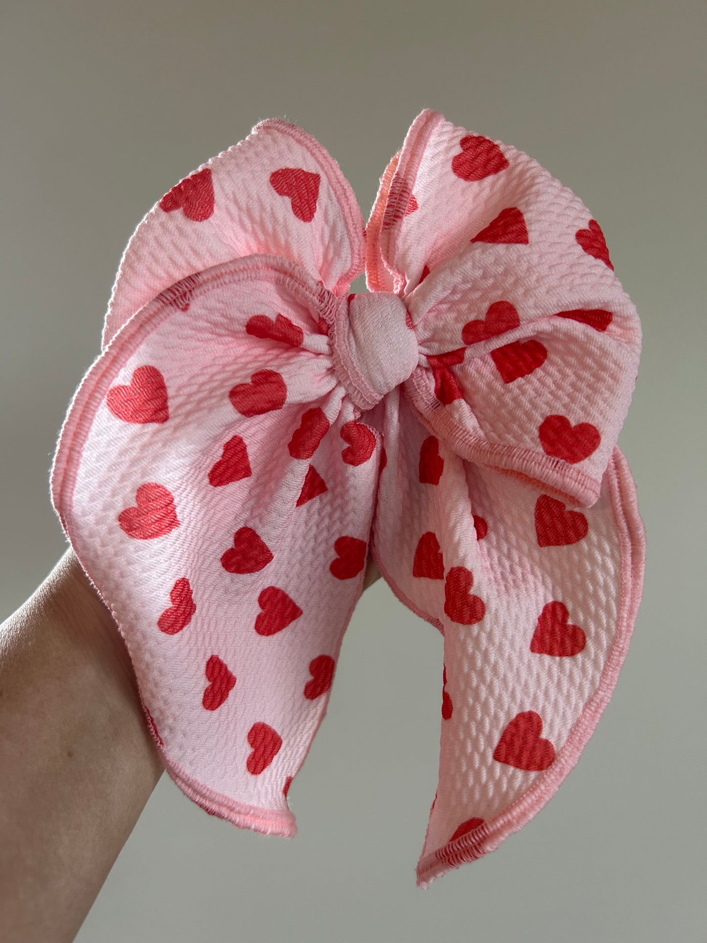 SAILOR BOW - READY TO SHIP - RED HEARTS